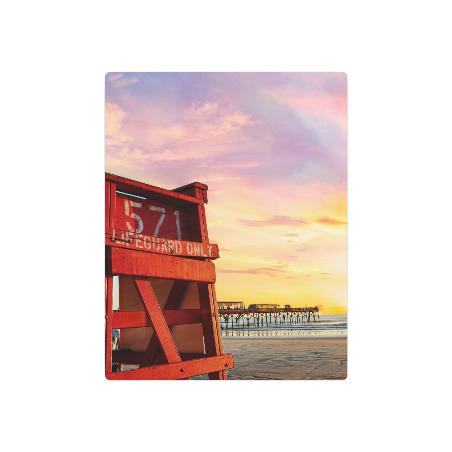 Daytona Beach Sunrise - Metal Art Sign