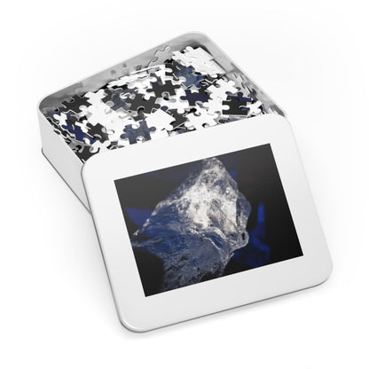 Iceland Diamond Ice Jigsaw Puzzle with Tin