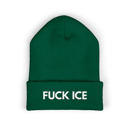 FUCK ICE - Embroidered Cuffed Beanie