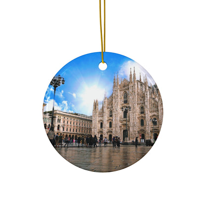 Chasing Oz Art Milan Duomo - Ceramic Ornament