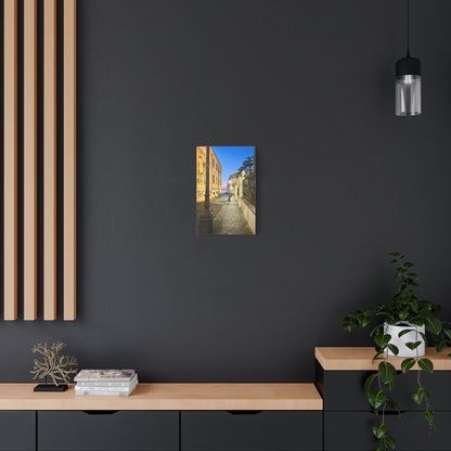Amalfi Coast Nights Sunset Coastal Alley - Matte Canvas Print (1.25")