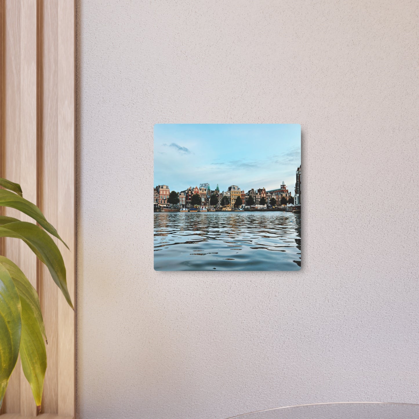 Amsterdam Canal Twilight by Chasing Oz - Metal Art Sign