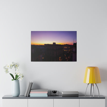 Chasing Oz Art Rome Sunset Matte Canvas Stretched - 0.75"