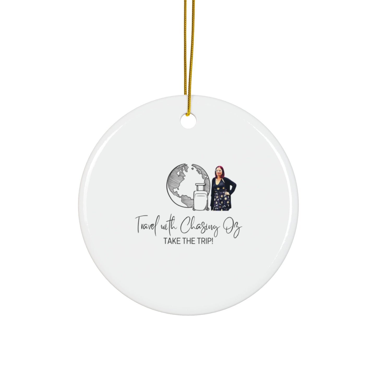 Black Sand Beach Sunrise Iceland - Ceramic Double-Sided Ornament
