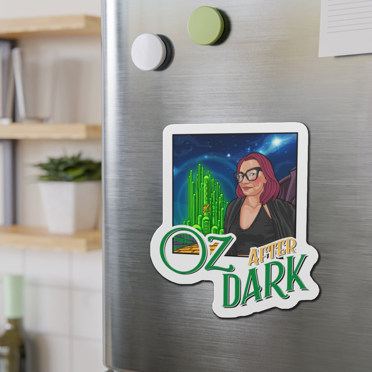 Oz After Dark Podcast Die-Cut Magnets