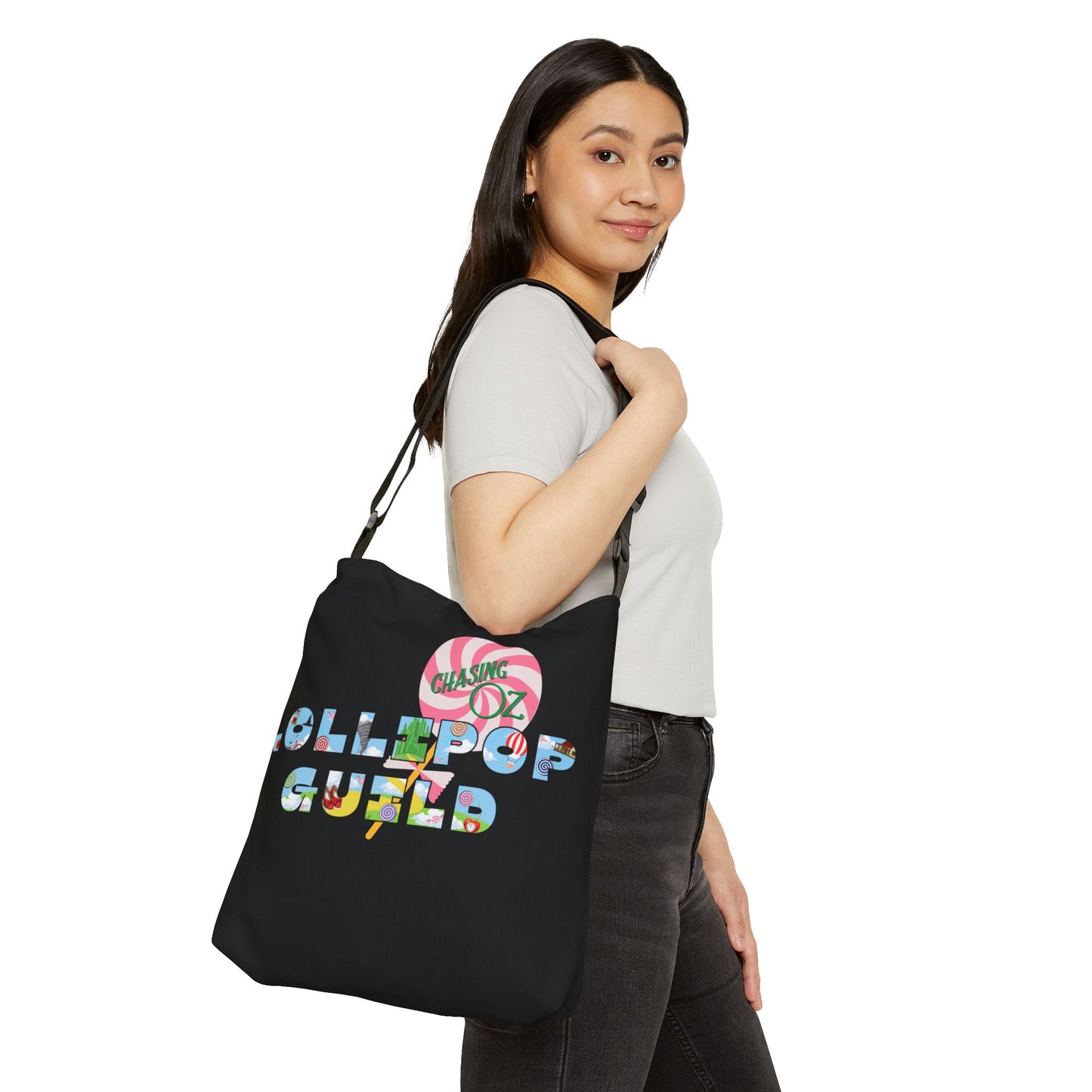 Black Lollipop Guild -Adjustable Tote