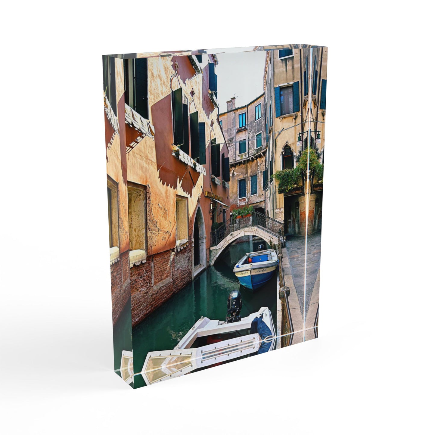 Chasing Oz Art Venice Canal Acrylic Photo Block