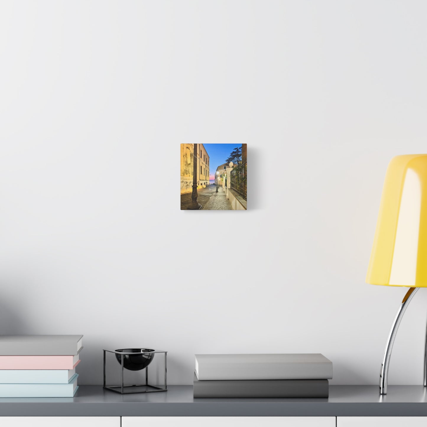 Amalfi Coast Nights Sunset Coastal Alley - Matte Canvas Print (1.25")