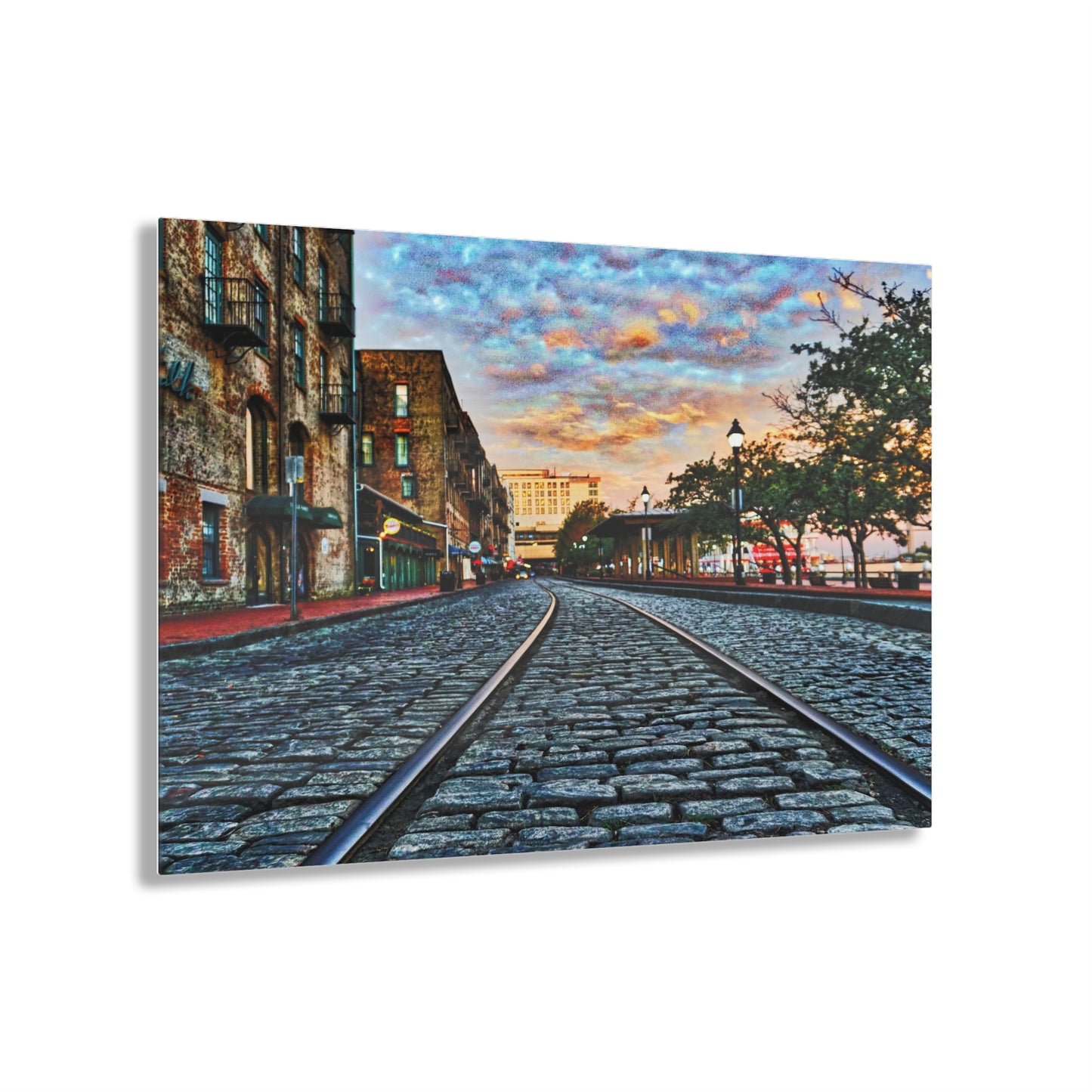 Chasing Oz Art Sunrise on River Street - Acrylic Prints