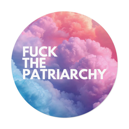 F the Patriarchy - Round Vinyl Stickers