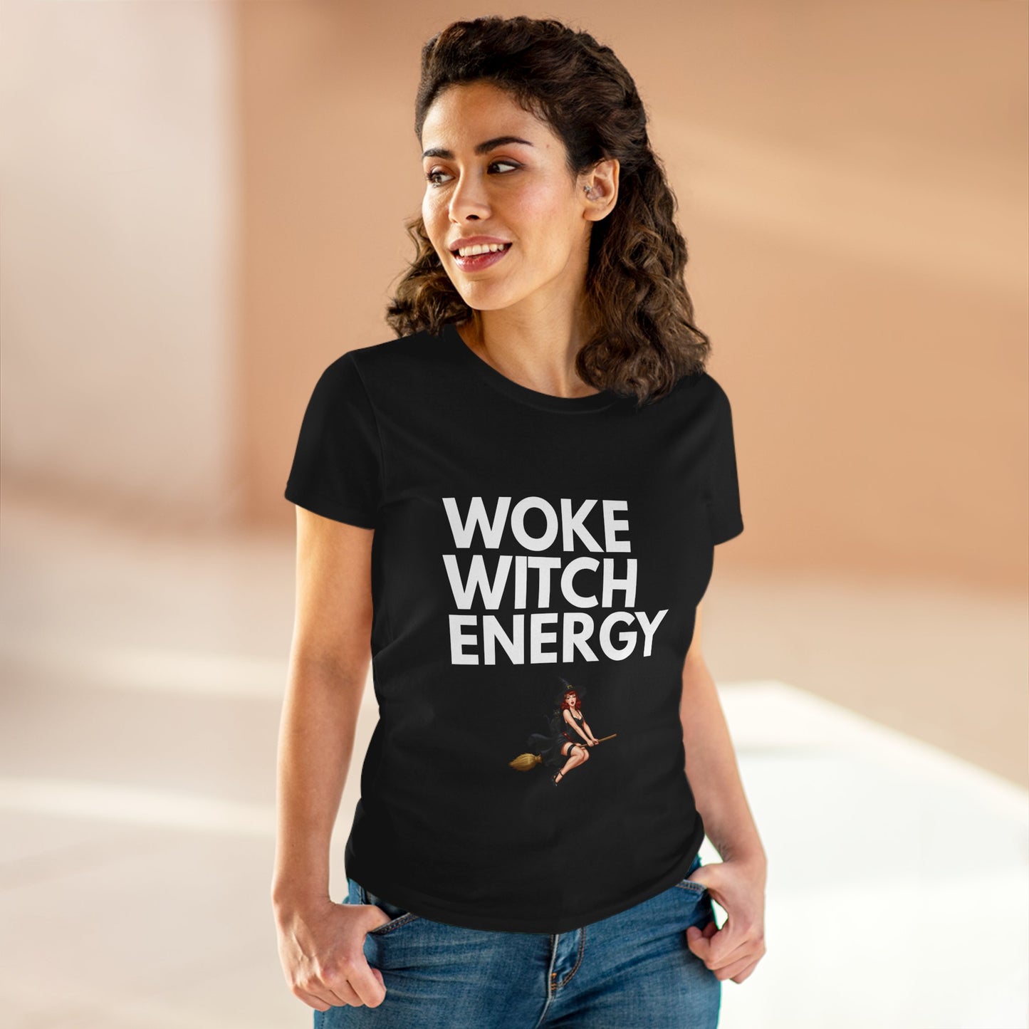 Woke Witch Energy - Womens Fitted Tee