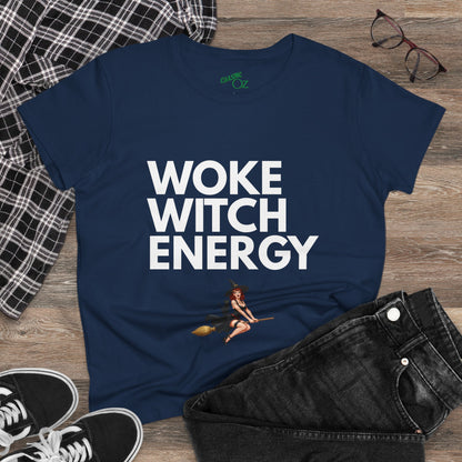 Woke Witch Energy - Womens Fitted Tee