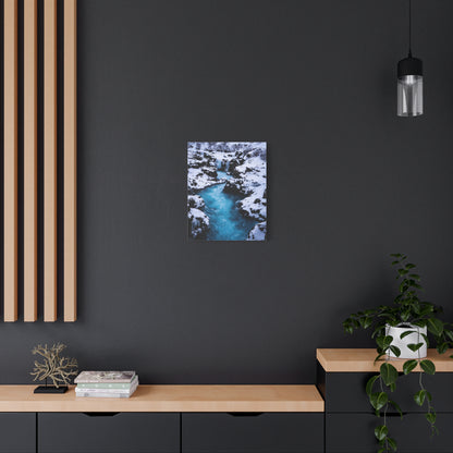 Iceland Waterfall by Chasing Oz - Canvas Art Print