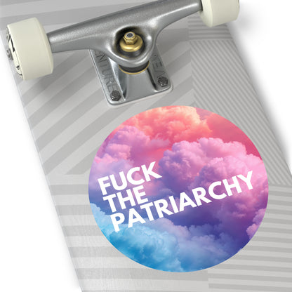 F the Patriarchy - Round Vinyl Stickers