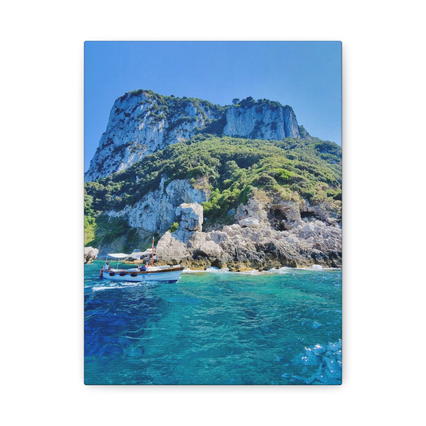 Anacapri Coastal Scene - Stretched Canvas Matte Print (1.25")