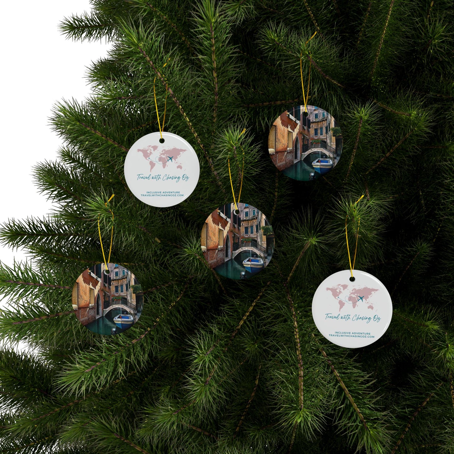 Venice Canal by Chasing Oz - Double-sided Ceramic Ornaments