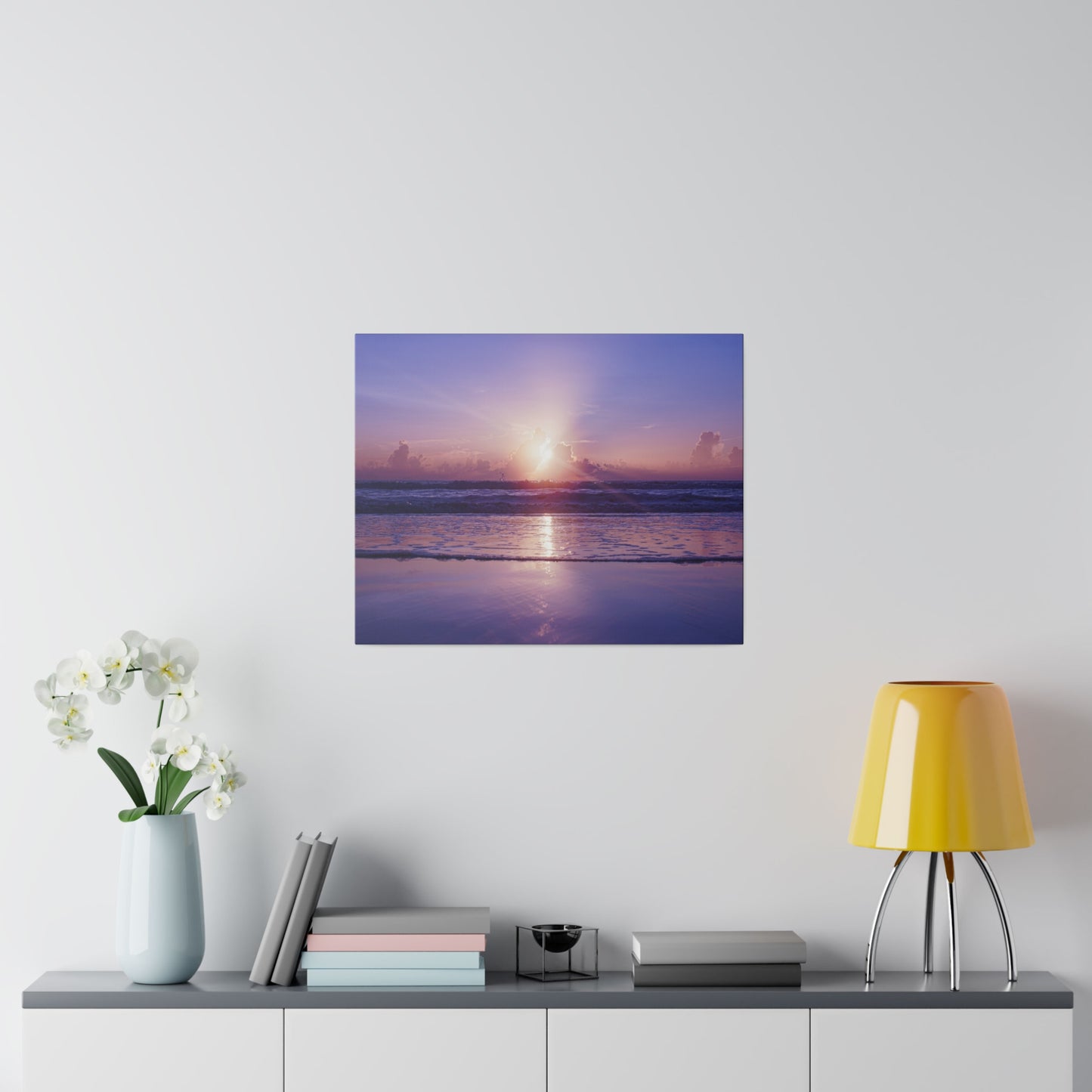 Chasing Oz Art Atlantic Lavender Sunrise Matte Canvas Stretched - 0.75"