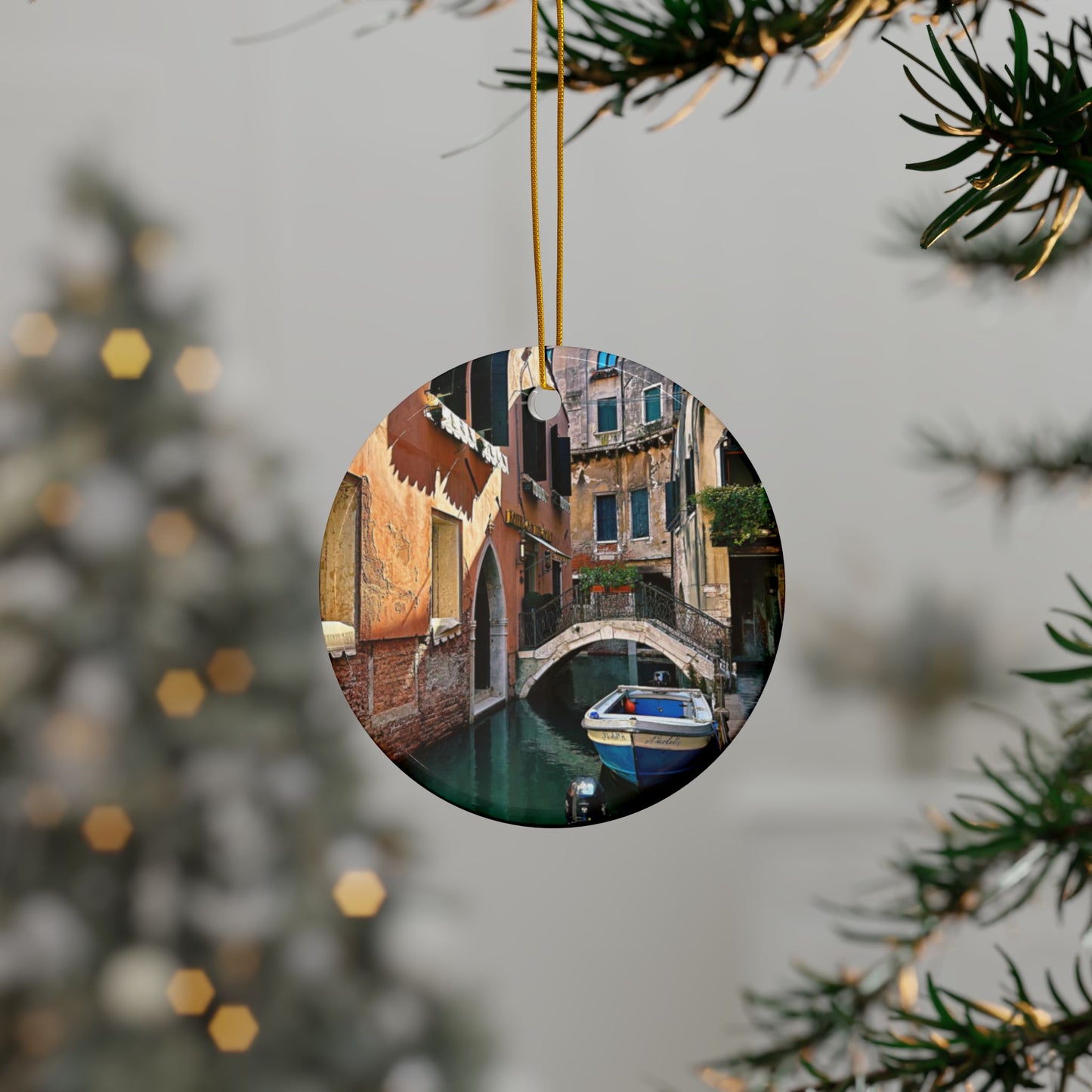 Venice Canal by Chasing Oz - Double-sided Ceramic Ornaments