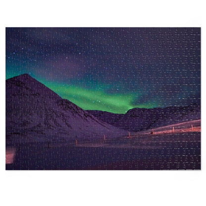 Iceland Northern Lights Jigsaw Puzzle with Tin