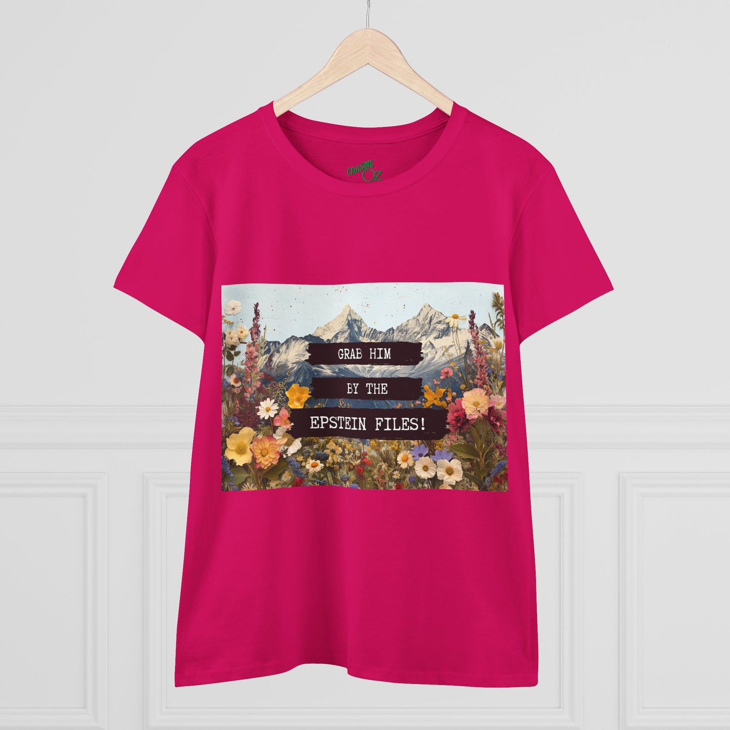 Grab Him by the Files - Women's Fitted Tee