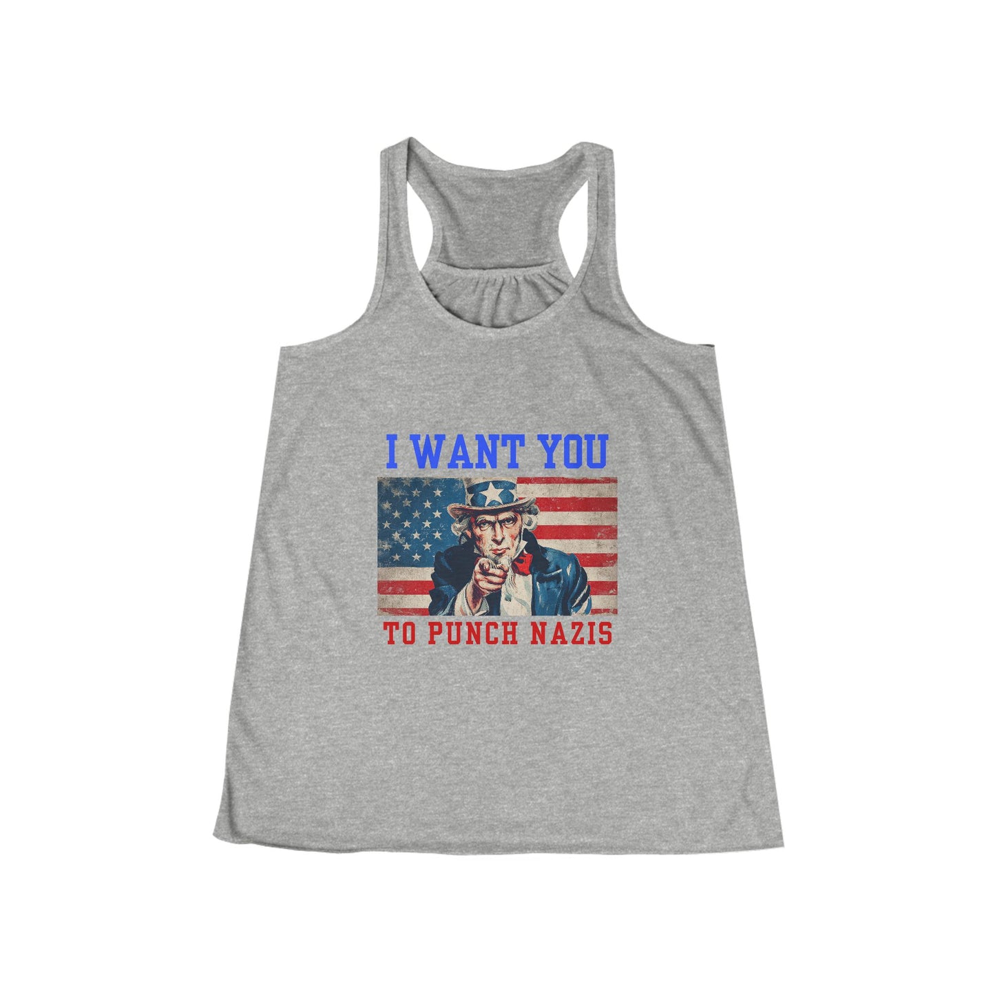 I Want You To Punch Nazis - Women's Racerback Tank