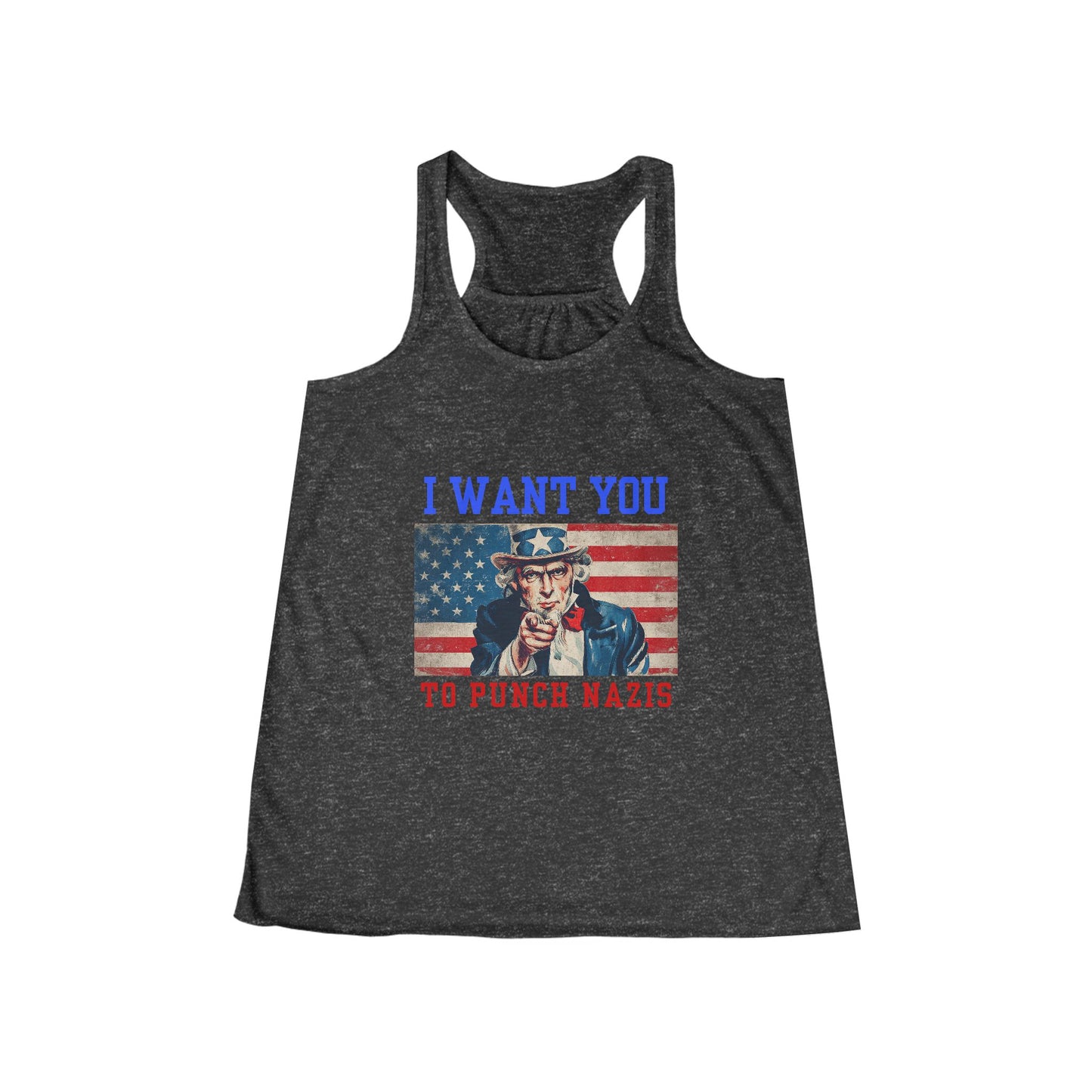 I Want You To Punch Nazis - Women's Racerback Tank