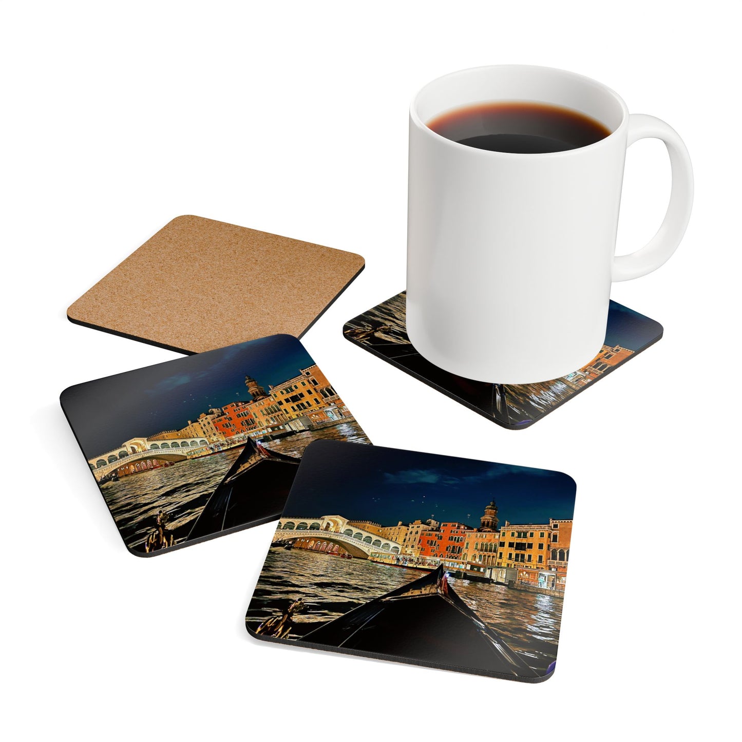 Rialto Bridge Venice by Chasing Oz - Cork Coaster Set (of 4)