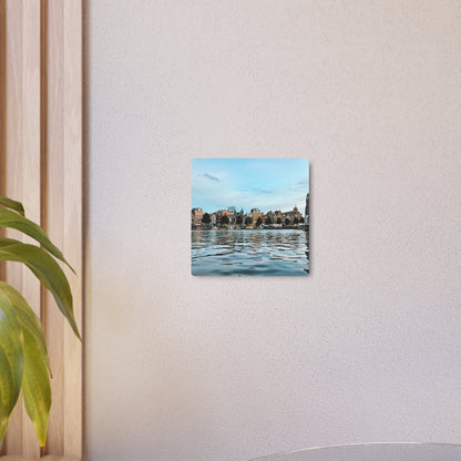 Amsterdam Canal Twilight by Chasing Oz - Metal Art Sign