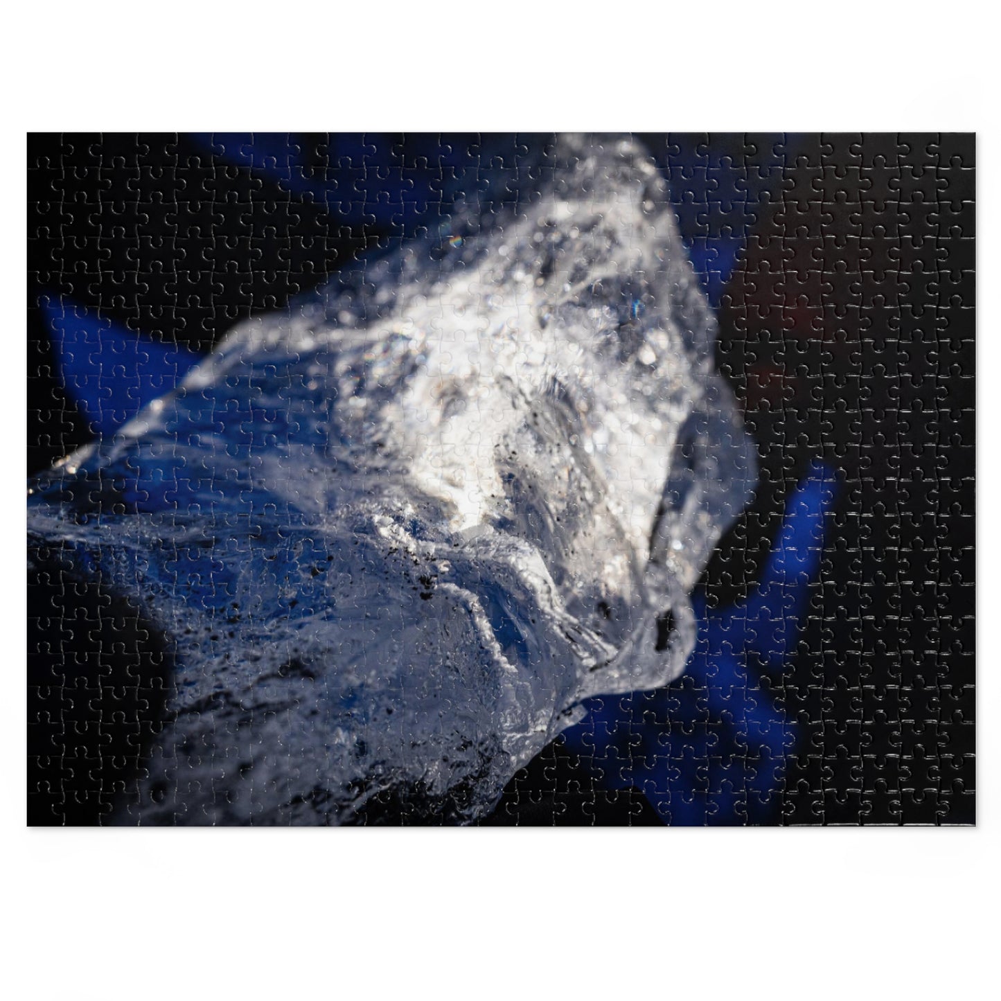 Iceland Diamond Ice Jigsaw Puzzle with Tin