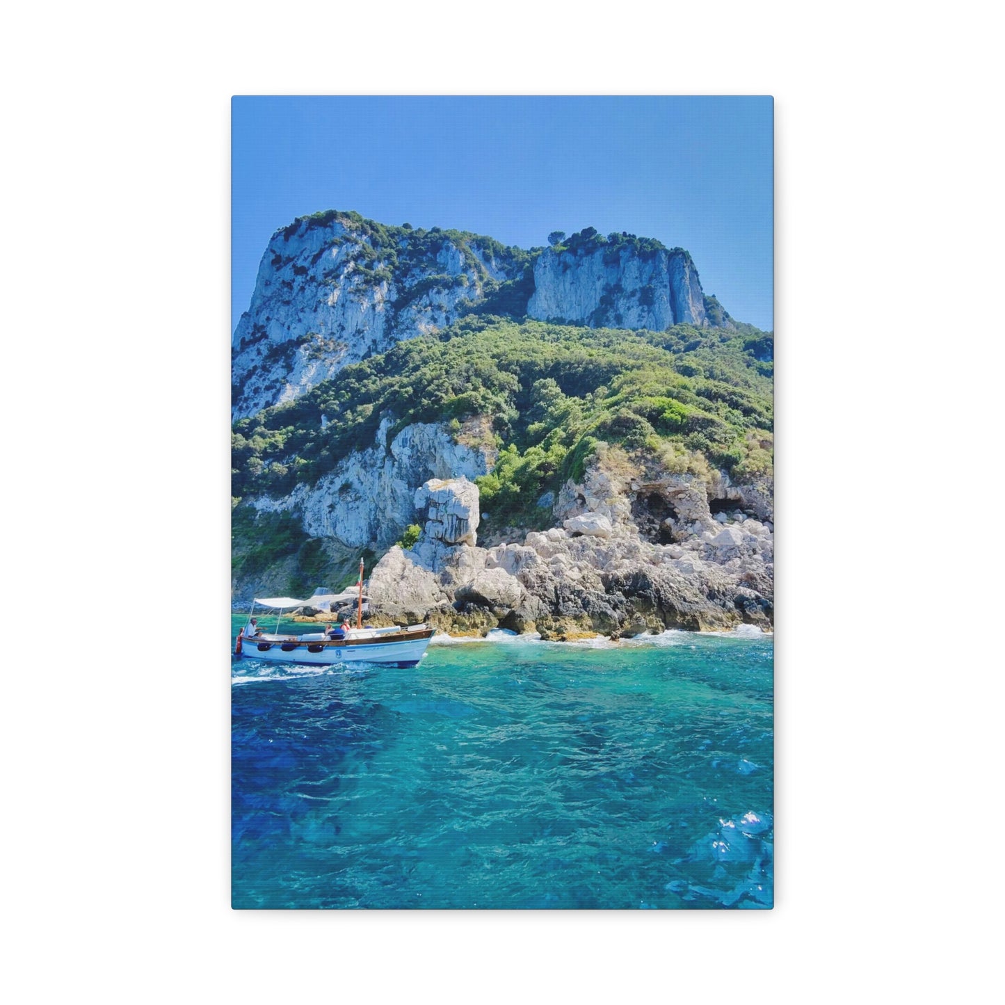 Anacapri Coastal Scene - Stretched Canvas Matte Print (1.25")