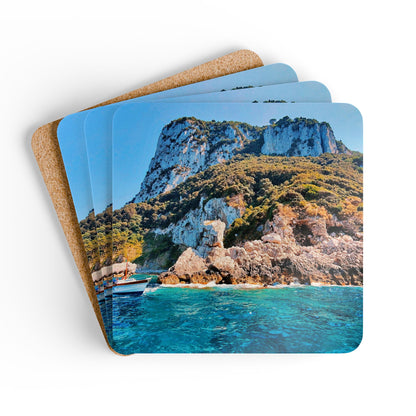 Capri Coast by Chasing Oz - Cork Coaster Set ( of 4)