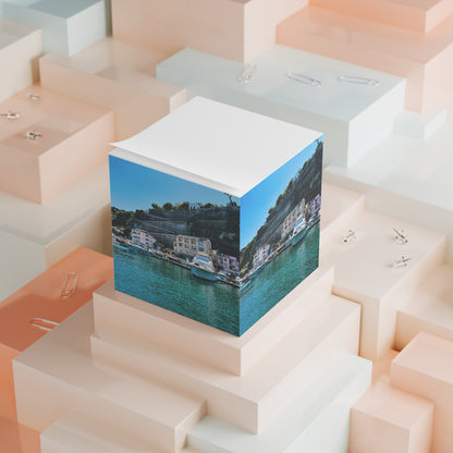 Capri Italy waterfront — Scenic Sticky Note Cube
