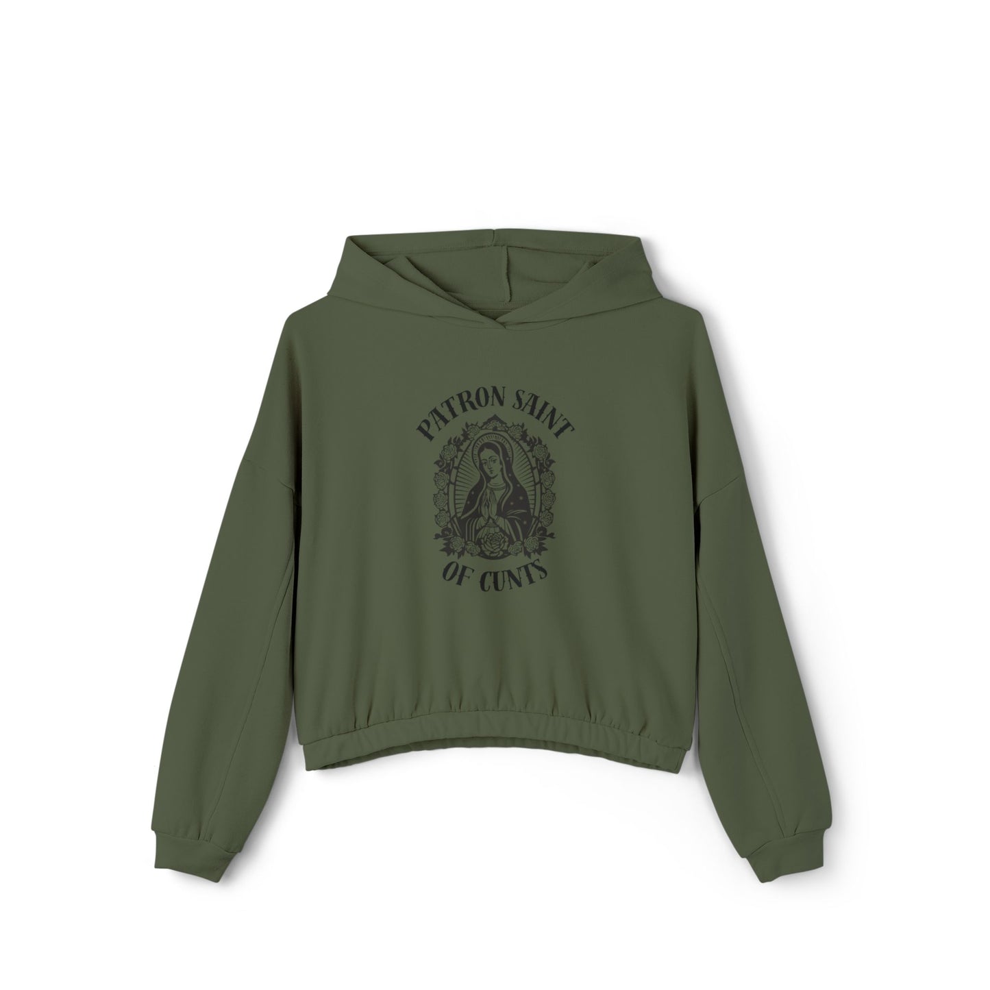Patron Saint of Cunts - Cinched Bottom Hoodie
