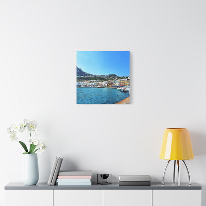Capri Seaside by Chasing Oz - Stretched Canvas Print