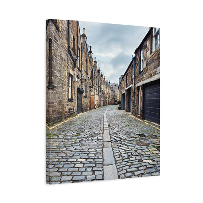 Scotland Cobblestone Alley - Stretch Matte Canvas (1.25")