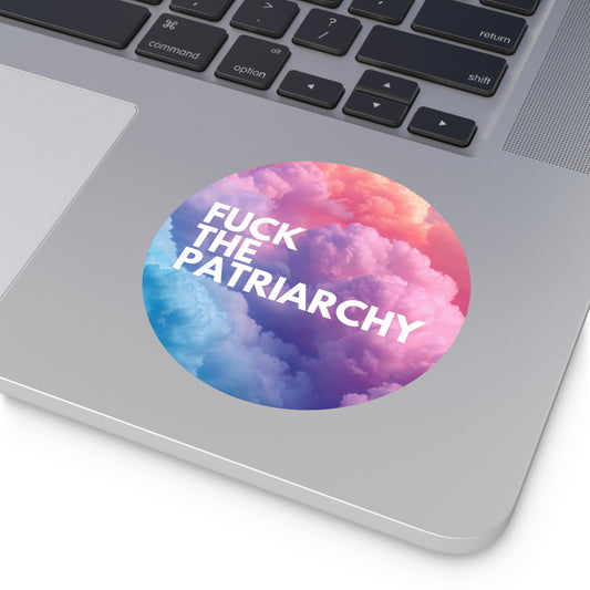 F the Patriarchy - Round Vinyl Stickers
