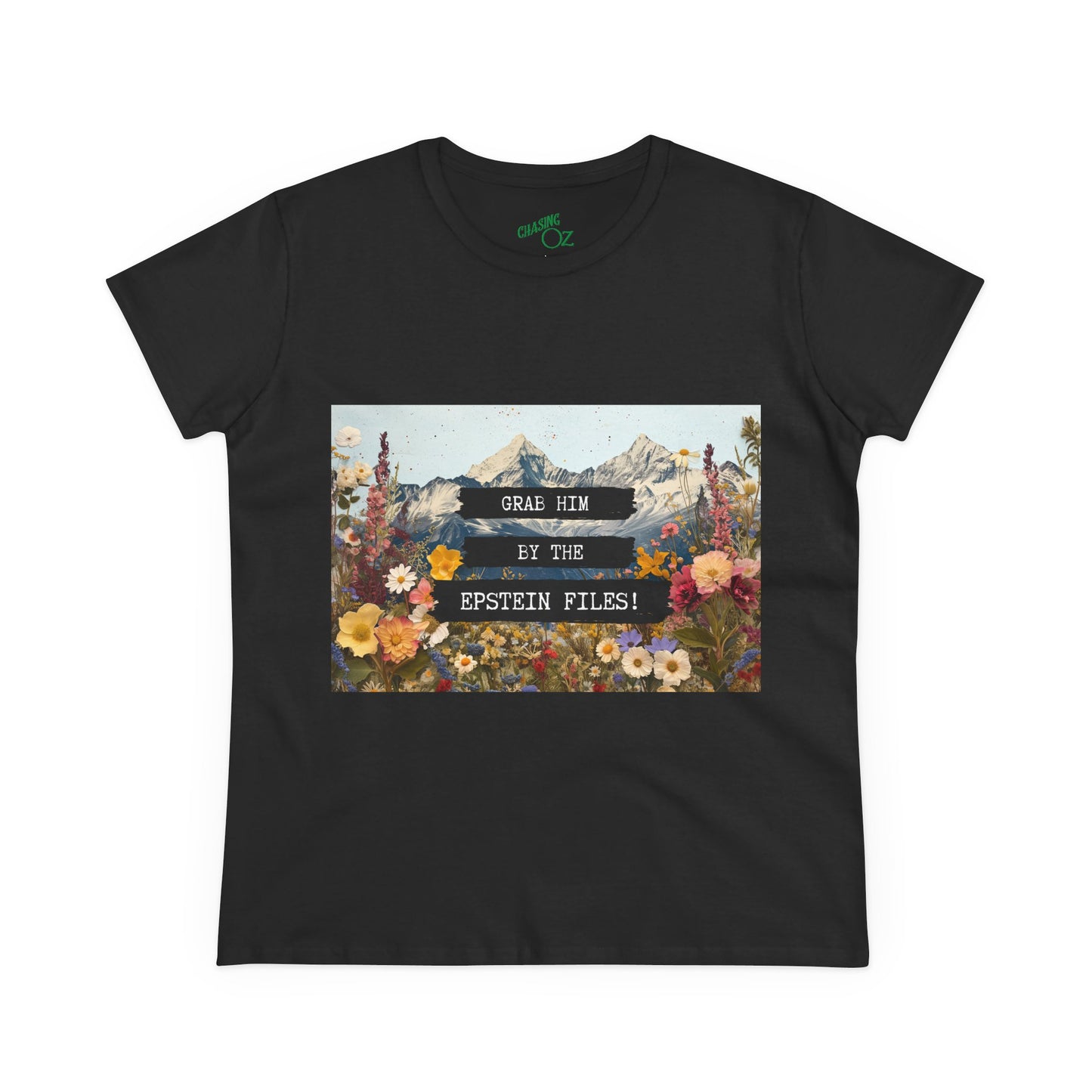 Grab Him by the Files - Women's Fitted Tee
