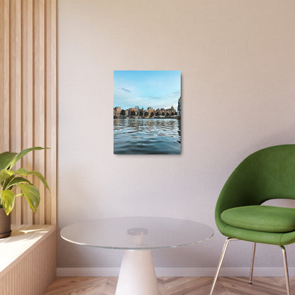 Amsterdam Canal Twilight by Chasing Oz - Metal Art Sign