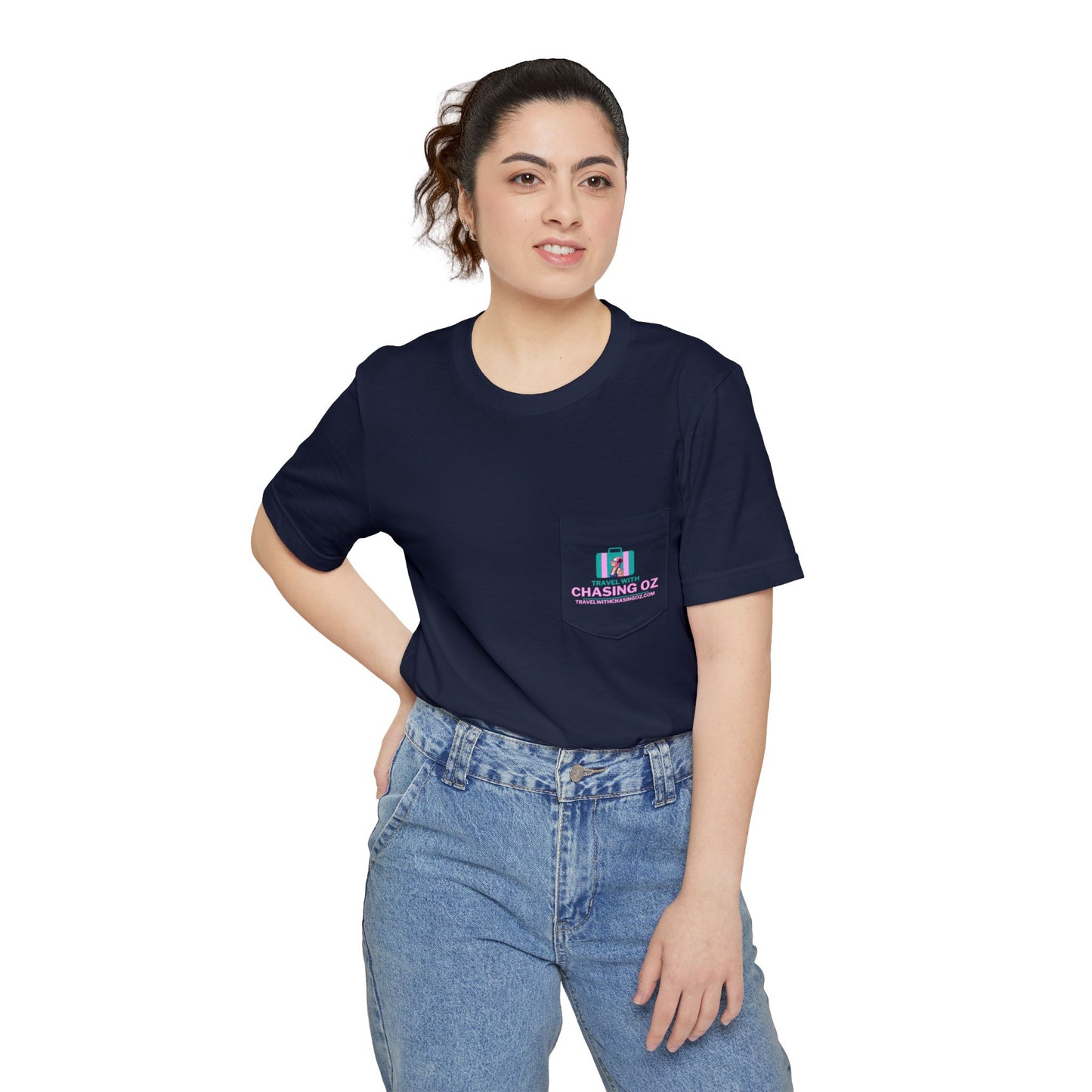 Travel with Chasing Oz - Unisex Pocket Tee