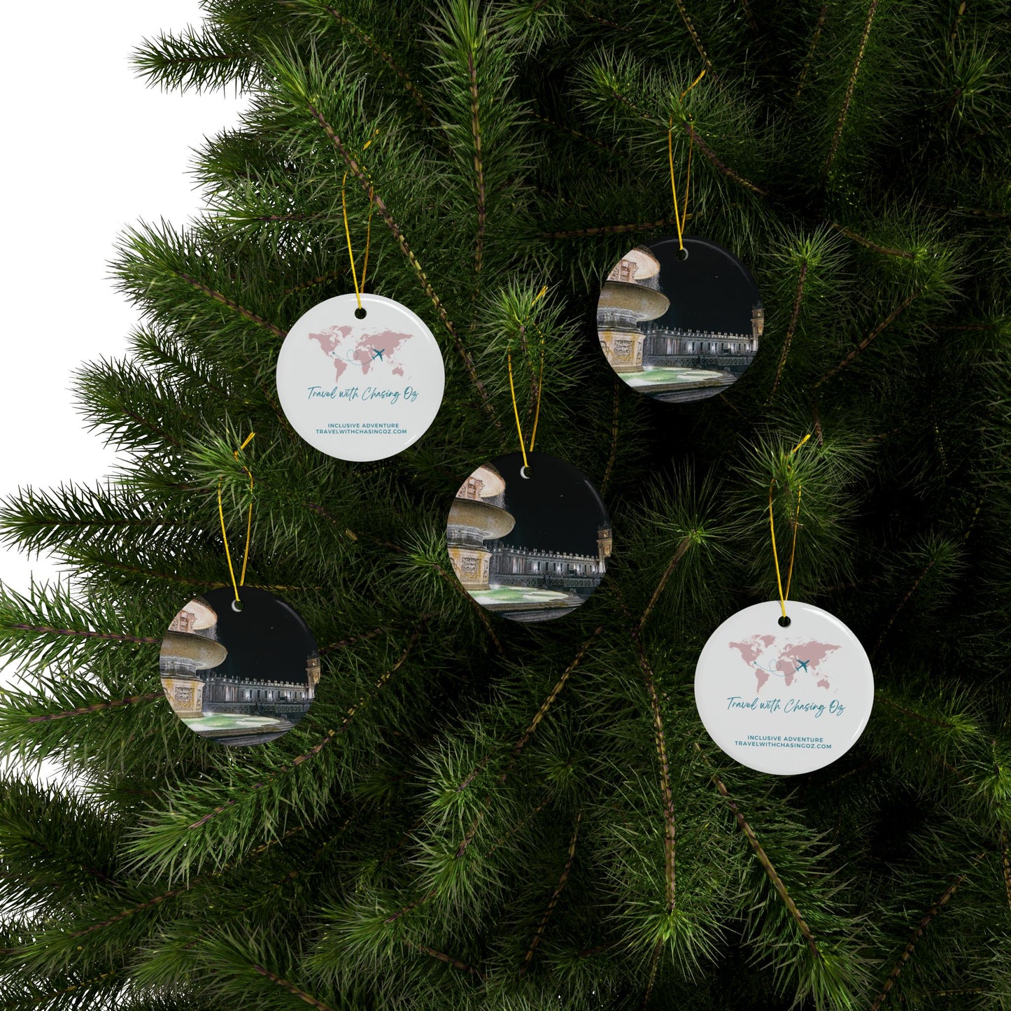 Vatican at Dark by Chasing Oz - Double-sided Ceramic Ornaments