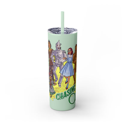 Official Chasing Oz Skinny Tumbler with Straw, 20oz