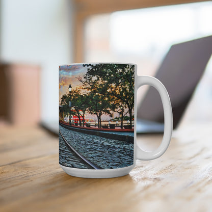 Chasing Oz Art Historic Savannah River Street  - Mug 15oz