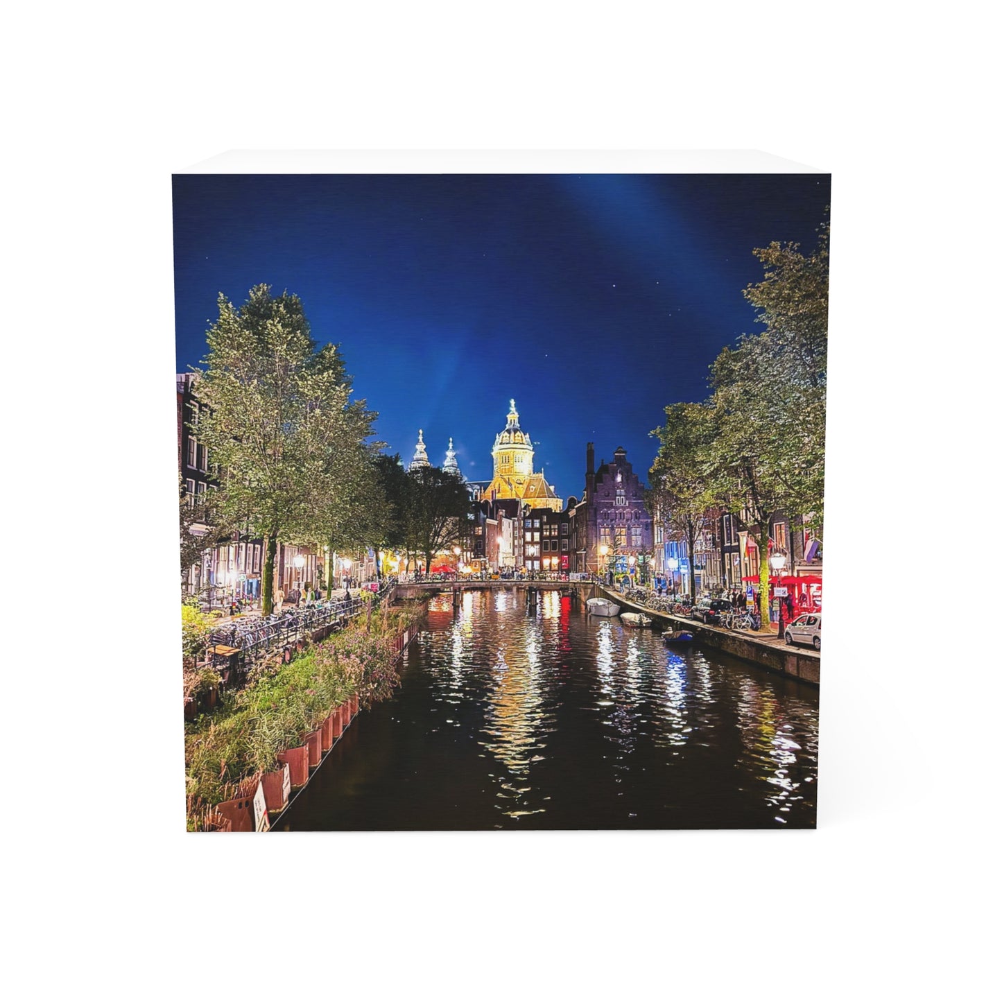 Amsterdam Evening Canal Views -  Note Cube