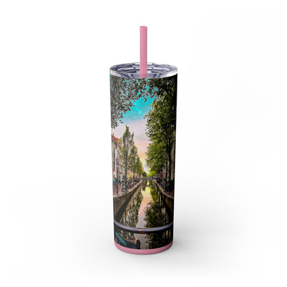 Amsterdam Canal - Tumbler with Straw- 20oz