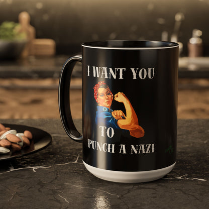 I Want You to Punch a Nazi – Mug