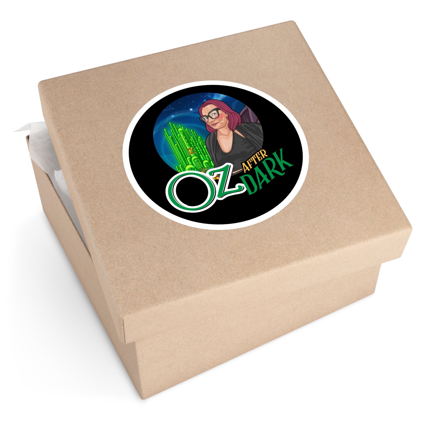 Oz After Dark Round Stickers - Indoor/Outdoor