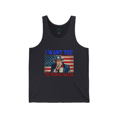 I Want You To Punch Nazis - Unisex Tank Top