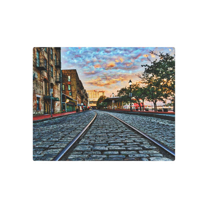 Historic River Street Sunrise - Metal Art Print