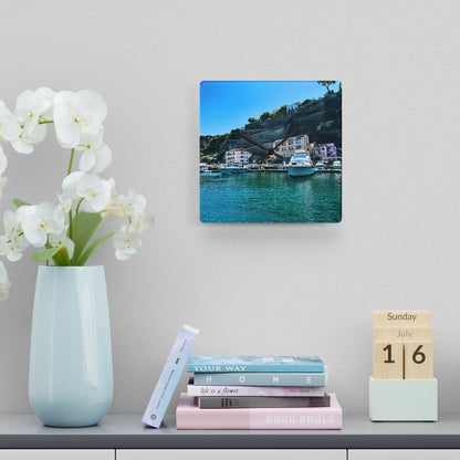 Capri Harbor - Acrylic Wall Clock