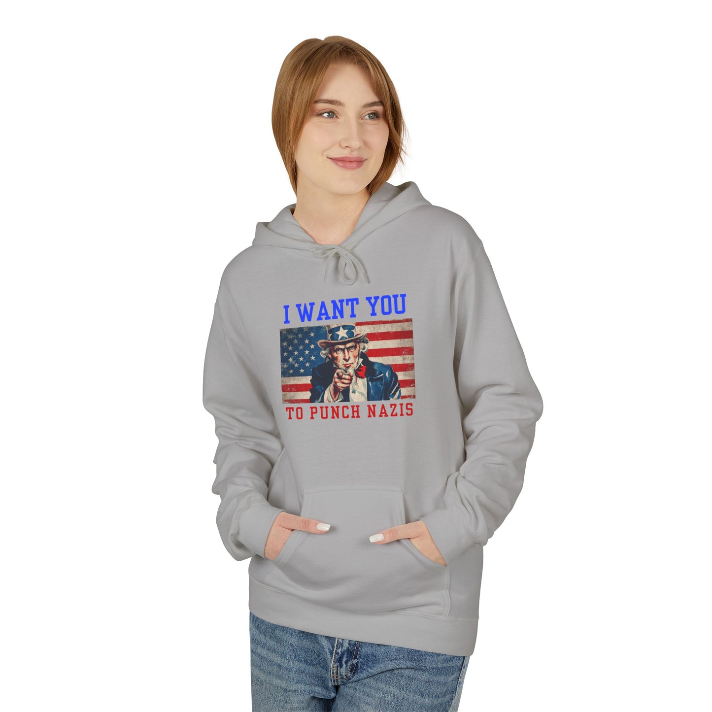 I Want You To Punch Nazis - Unisex Hoodie